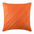 thumbnail image 5 of The HomeCentric Orange Pillow Covers, Textured Pintucks Solid Pillow Covers, Pack of 2, 20x20 inch (50x50 cm) Throw Pillow Covers, Decorative Pillows, Halloween Decorations - Orange, 5 of 10