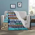 thumbnail image 2 of LHSHID Personalized Blanket to my daughter from mom & dad Laugh Love Live follow your dreams Blanket Birthday Christmas Decoration Gift for Daughter, 2 of 4
