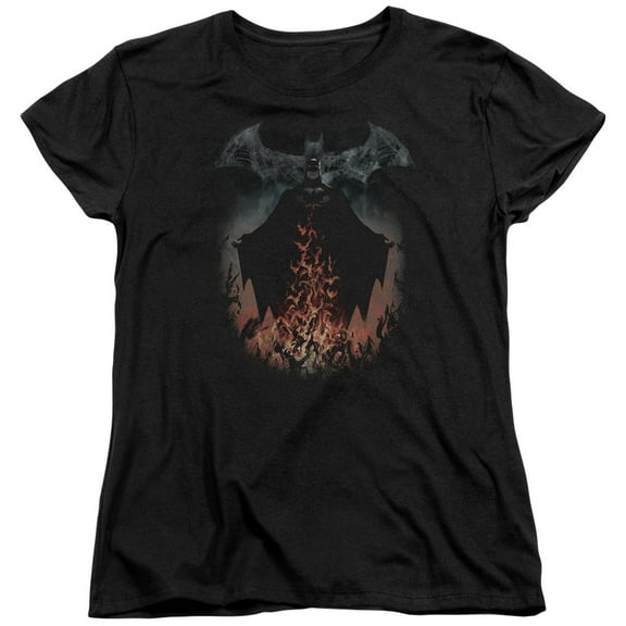 Batman - Smoke & Fire - Women's Short Sleeve Shirt - Medium
