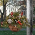 thumbnail image 4 of National Tree Company Artificial Christmas Frosted Berry Hanger Basket, 4 of 6
