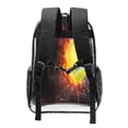 thumbnail image 2 of Easygdp Tennis Ball On Fire And Water Clear Backpack, Transparent Bookbag for School for Women Men, Capacity Clear Bag for College, Travel, 2 of 7