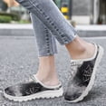 thumbnail image 4 of POLERO Halloween Spider Web Womens Slip On Mules with Arch Support Mesh Breathable Walking Sneakers Close Toe Backless Sneaker Garden Clogs, 4 of 7