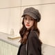 thumbnail image 4 of Boinas para mujer Gorro de lana a cuadros Gorra de repartidor de periódicos para mujer Boina para mujer Gorro de repartidor de periódicos Gorra de lana francesa Clásica Otoño Primavera, 4 of 6