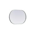 thumbnail image 5 of Elegant Decor Metal Frame Oval Mirror 24x36 Inch in Silver, 5 of 12