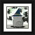 thumbnail image 1 of Ogren, Sarah 20x20 Black Ornate Wood Framed with Double Matting Museum Art Print Titled - Witch Cat, 1 of 4