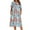 Boho Print, variant on Women's Nightgown Short Sleeve House Dress with Pockets Comfy Loungwear Printed Sleepwear