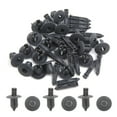 thumbnail image 2 of Unique Bargains 20Pcs 8mm Hole Plastic Push Type Rivet Fastener Door Bumper Pin Clips Gray, 2 of 2