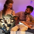 thumbnail image 4 of fsxdhpcsgfc Northern Light Projector Projector Colorful Light Cow Ranch Glowing Night Light Beautiful Light Bedside Table Lamp With USB A+C Ports Bedside Lamp Living Room Bedroom Dorm Table Lamp For, 4 of 7