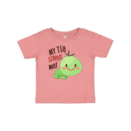 

Inktastic My Tía Loves Me- cute turtle Gift Baby Boy or Baby Girl T-Shirt