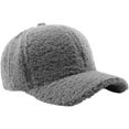thumbnail image 1 of LinYooLi Winter Baseball Cap for Women Lamb Wool Solid Color Warm Visor Teddy Fleece Hat for Outdoor Travel Adjustable, 1 of 5