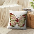 thumbnail image 4 of LALILO Throw Pillow Covers Butterfly With Ornaments Roses Flowers Cushion Cover 18" x 18", 2 Pack, 4 of 6