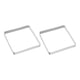 thumbnail image 1 of Uxcell 2pcs Anillos para Pasteles Perforados 5.91" Anillo de Tartalete de Acero Inoxidable, 1 of 6