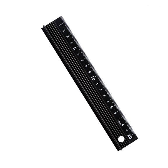 Linear Measurement Ruler L Type Cutting Ruler Craft Safety Ruler for Cutting