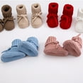 thumbnail image 6 of Baby Girls Booties Nonslip Bottom Lightweight Knitting Infant Socks Shoes Decorative Bowknot Tied For Early Step, 6 of 8
