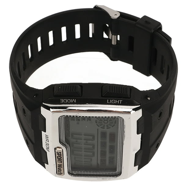 Men Digital Sports Watch WR30M Waterproof Day Date Display