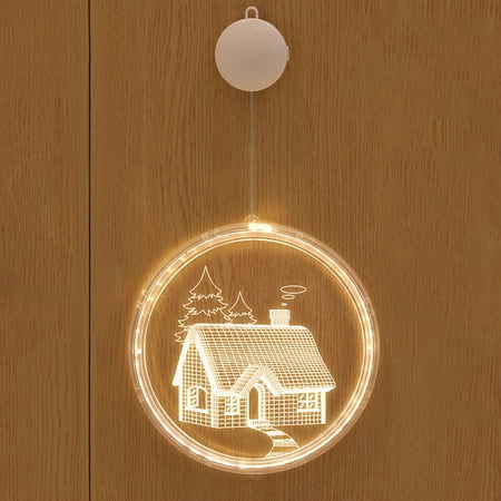 

ONHUON Christmas 3D Hanging Lights Disc Decoration Lights LED Lights Room Home Decor