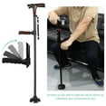 thumbnail image 4 of EIGTHTAIL Walking Cane with LED Light & Alarm - Foldable  Adjustable  Lightweight  Provides Balance & Stability for Adults  Seniors  and Injured  Black, 4 of 7