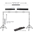 thumbnail image 3 of Ktaxon 10Ft Pro Photography Photo Backdrop Support Stand Set Background Crossbar Kit, 3 of 8