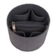 thumbnail image 4 of Bolsa de almacenamiento portátil con compartimentos interiores, tipo cubo, llavero Gris, 4 of 7