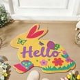 thumbnail image 6 of Outdoor Easter Bunny Doormat, 36 Inch Welcome Rabbit Door Mat with Non Slip Rubber Backing, Cute Front Porch Entryway Rug for Spring Holiday Decor, Indoor Outdoor Use, 6 of 8