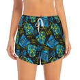 thumbnail image 4 of Lsque Play Game Printed Women's Running Shorts with Liner Pockets,Elastic Quick Dry Workout Athletic Gym Yoga Shorts,Womens High Waist Shorts-XX-Large, 4 of 9