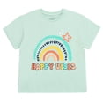 thumbnail image 4 of imagikids Rainbow Girls Drop Shoulder T-Shirt and Chambray Shorts Outfit Set Toddler to Big Kid Sizes, 4 of 5