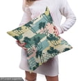 thumbnail image 5 of Ambesonne Aloha Fabric by the Yard Upholstery, Tropical Palms Abstract Art, 1 Yard, Dark Teal Multicolor, 5 of 5