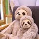 thumbnail image 4 of unidad de muñeco perezoso realista de 50cm/70cm, juguetes de peluche para niños, muñeca encantadora para novia, los mejores regalos, 4 of 5