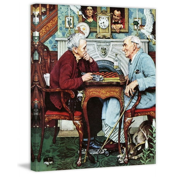 Marmont Hill "April Fool, 1943" by Norman Rockwell Painting Print on Canvas