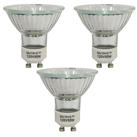 3 Packs Halogen Bulb 50 Watt GU10 120V NP5 Replacement Bulbs for Candle Warmer Lamps,Scent Wax Burner,Fragrance Melt,Warming Bulb MR16 JDR Dimmable,Warm White 2700K