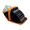 thumbnail image 3 of Women's Palm Wallet with RFID Blocking (Orange), 3 of 5
