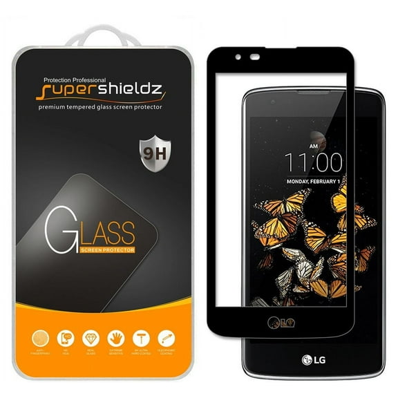 (1-Pack) Supershieldz Designed for LG Treasure LTE [Full Screen Coverage] [3D Curved Edge] Tempered Glass Screen Protector, Anti-Scratch, Anti-Fingerprint, Bubble Free (Black Frame)