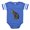 Royal Blue, variant on - Savannah Cat - Cute Infant Baby Football Bodysuit