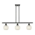 thumbnail image 5 of Innovations Lighting - White Mouchette - 3 Light Stem Hung Island In Modern, 5 of 7