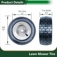 thumbnail image 4 of Hi-Run SU12 16X6.50-8 Front 2 PR Lawn and Garden Tire & Wheel Assembly, 4 of 6