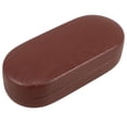 thumbnail image 3 of Estuche rígido para gafas, estuche para gafas, bolsillo para gafas, protector portátil para gafas de sol, apto para la mayoría de gafas y gafas de sol, color marrón, 3 of 8