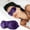 Purple |#4, variant on Sleep Mask for Men Women - 100% Blackout Eye Masks for Sleep - 3D Soft Sleeping Mask for Side Sleepers - Zero Pressure Lash Extensions Eye Cover Shade for Airplane Travel Essentials, Black
