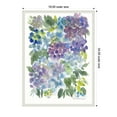 thumbnail image 5 of Kate and Laurel Watercolor Purple Hydrafloral Framed Canvas Wall Art  by Patricia Shaw 18 x 24 Sylvie Beaded White, Whimsical, Abstract, Flowers Art for Wall Decor, Living Room Bedroom, 5 of 8