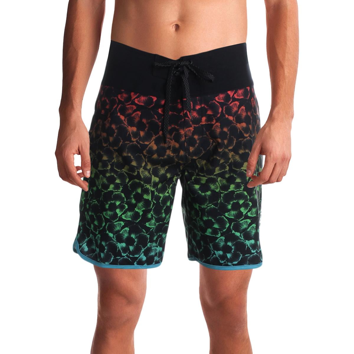 Rip Curl Swimwear Mens Swimwear Ombre Floral Print Board Shorts 33