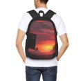thumbnail image 5 of Balery Sunset Western Desert Cowboy Backpack for Men and Women - Durable 600D Oxford Cloth -Large Capacity, Water-Resistant School, Travel, and Hiking Bag, 5 of 7