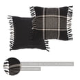 thumbnail image 6 of Eston Black Tan Plaid Pillow 12x12, 6 of 6