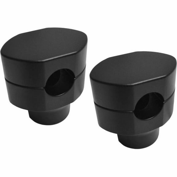LA Choppers LA-7410-02M 1in. Handlebar Riser Kit for HD Springer - Flat Black