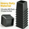 thumbnail image 6 of Bed Risers Set of 8,3 Inch Heavy Duty,Furniture Risers for Sofas Oversized, Couch Risers with Non-Slip Pad Supports Up to 3,000 Lbs for Bed, Desk, Chair (Black), 6 of 8