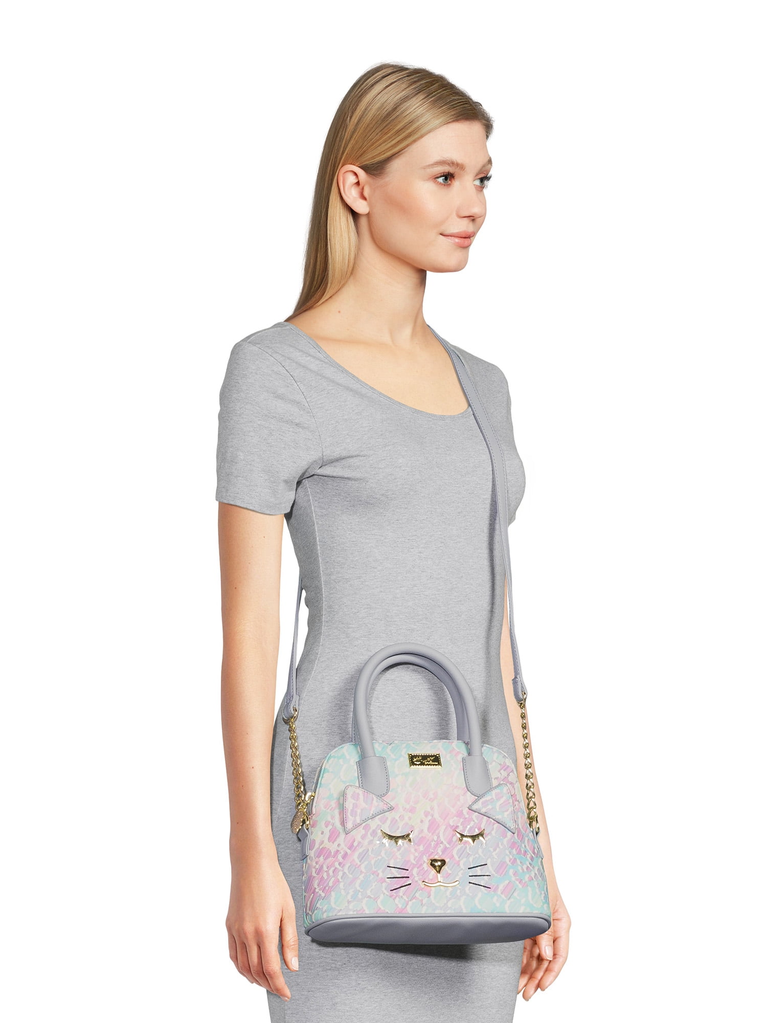 Luv Betsey By Betsey Johnson Women s Lini Cat Face Dome Satchel