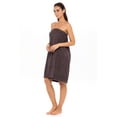 thumbnail image 5 of Women's Wrap with Adjustable Closure 100% Terry Spa Body Wrap Shower Bath Towels Char L/XL, 5 of 6