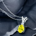 thumbnail image 2 of Gem Stone King 1.61 Ct Oval Canary Mystic Topaz 925 Sterling Silver Pendant, 2 of 4