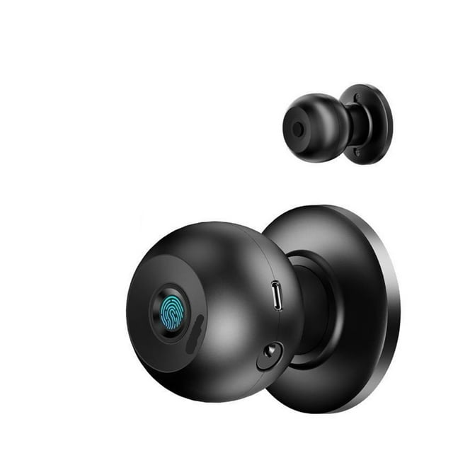 Smart Door Lock Wireeless WiFi Biometric Fingerprint Knob App Control Ball Easy Install ,Easy to Operate