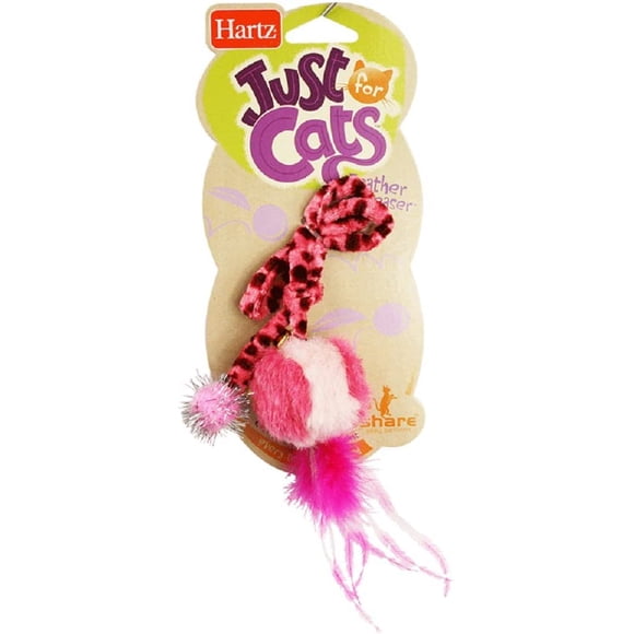Hartz Feather Ball Teaser Cat Toy 1CT (Pack of 6)