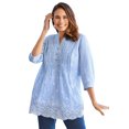 thumbnail image 3 of Woman Within Women's Plus Size Embroidered Cotton Tunic, 3 of 6