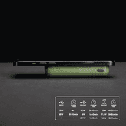 Swiss Tech Portable Power Bank, 10000mAh, Wireless Charging, Magnetic Attachment, Fast Charge Compatible